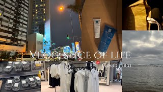 Vlog Morocco mall tourshopping🛒new skin care productstemu haulwhat I eat🫐beach walk🌊and more [upl. by Arihday39]