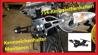 Kennzeichenhalter Motorrad MONTIEREN  Aprilia SX 125 Supermoto [upl. by Emilia]