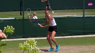 Petra Kvitova Practice  Wimbledon 2018 [upl. by Scotty570]