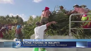 Hokulea Hikianalia crews learn rare fishing technique [upl. by Ynohta]