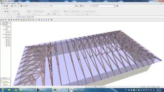 Proiect de sarpanta in 4 ape realizat cu RoofCon TrussCon [upl. by Coshow537]