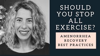 What is Right for You in Amenorrhea Recovery  Training vs Exercise [upl. by Atem935]