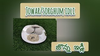 జొన్న ఇడ్లీ Jowar Sorghum idli recipe in telugu [upl. by Chloris]