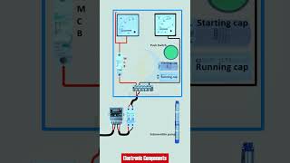 Single Phase Submersibles Starter Wiring shots [upl. by Asennav826]