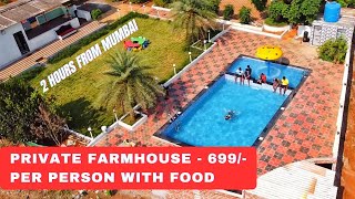 Private Farmhouse at just 699rs per person with Food  PK farmhouse Badlapur [upl. by Broadbent]