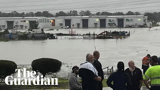 Intense rainfall brings flash flooding to southeast Queensland [upl. by Thinia]