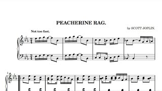 Peacherine Rag Scott Joplin 1901  played by Victor Beck [upl. by Marutani918]