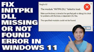 How To Fix Initpkidll missing or not Found Error in Windows 1011 [upl. by Leuneb]