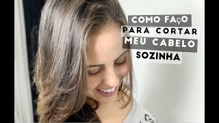 COMO FAÇO PARA CORTAR REPICAR MEU CABELO SOZINHA [upl. by Gelasias926]