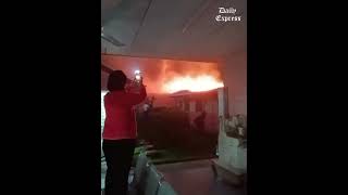 Papar Hospital pharmacy store on fire [upl. by Atse]