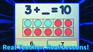 Guided Practice with Real Teacher  Making 10 Adding amp Number Bonds Tutorial [upl. by Annawyt]