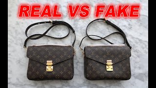 Real vs Fake LV Monogram Pochette Metis Bag From Suplook [upl. by Tench]