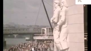 1951 Festival of Britain Colour Home Movie Footage [upl. by Zsolway722]