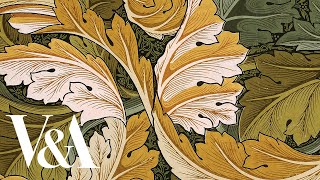 How was it made Block printing William Morris Wallpaper  VampA [upl. by Arhoz]