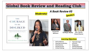 Courage to be Disliked A book review by DrSandhyas team  Global Book Review and Reading Club [upl. by Faxan]