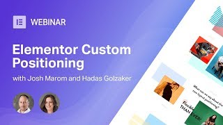 Elementor Webinar Custom Positioning [upl. by Susejedesoj]