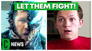 Tom Hardy Wants to Fight Tom Holland’s SpiderMan in Venom 3 [upl. by Andromada]