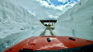 Many Glacier Road is Open Road conditions on April 22 2023 Glacier National Park Montana [upl. by Danice]