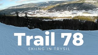 Trail 78 from T1 to Høgegga  Skiing in Trysil Episode 4 [upl. by Oine929]