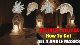 Resident Evil 8 Village  How To Get All 4 Angel Masks amp Location [upl. by Ahsenev532]