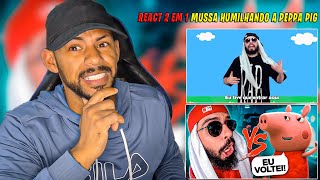 Peppa Pig Vs Mussoumano  Batalha de Rap E A BATALHA FINAL DO MUSSOUMANO  REACT 2 EM 1 [upl. by Amian]