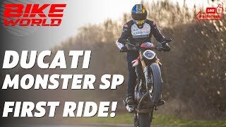 Ducati Monster SP UK Launch  First Ride [upl. by Maggs]