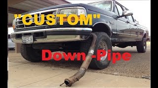 Custom 73 Powerstroke Down Pipe [upl. by Ornstead]