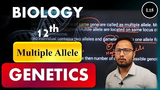 GENETICS  L15  Multiple Allele with example [upl. by Kubis]