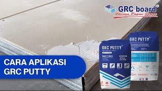 Cara menutup celah papan GRC board menggunakan GRC PUTTY [upl. by Jessalin]