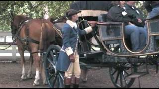 Horsedrawn Carriage Rides at Colonial Williamsburg Virginia [upl. by Zaid]