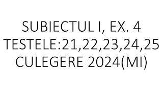 Exerciții de sinteză pentru bacS I ex 4 2122232425clasa 10 [upl. by Nirat]