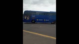 Nimbus 2000 Megabus Plaxton Elite I 54272 departing Dundee bus station on route M8 for Glasgow [upl. by Darline]