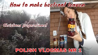 How to make beetroot leaven Strange Polish chips Christmas cleaning amp preparations oh my [upl. by Blackington755]