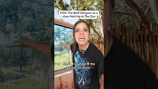 PART 1  The Wolf Girl Goes to the Zoo  Audra Johnson  audrajohnson on TikTok wolfgirl shorts [upl. by Orecul]