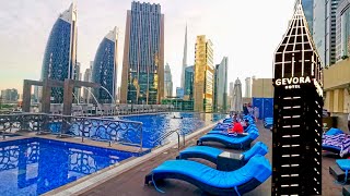 Gevora Hotel Dubai  Real reviews  UAE  Top Hotel near Burj Khalifa  Dubai Hotel [upl. by Jyoti718]