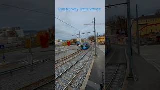 Tram in NorwayOslo Tram serviceOslo Norwaytrending travel norwayoslo viralvideo tram visit [upl. by Dnomsaj614]