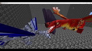 Minecraft Mob Battles Leonopteryx vs Cephadrome [upl. by Nerwal]