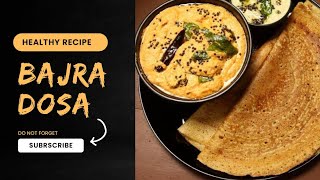 Healthy Bajra Masala Dosa  Millets Dosa in Telugu  Healthy Dosa Recipe [upl. by Lester]