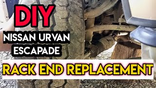 HOW TO REPLACE RACK END FOR NISSAN URVAN ESCAPADE [upl. by Sirac]