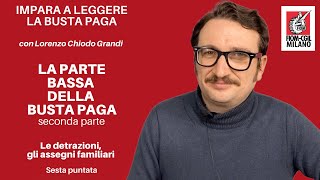 Busta paga le detrazioni e gli assegni familiari [upl. by Joly]