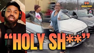 Black Women Fighting In Drive Thru Lane Of Fast Food Restaurant [upl. by Malvino]