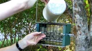 Rollnfill Easy To Fill Steps for RollerFeeder Bird Feeder [upl. by Esorlatsyrc262]