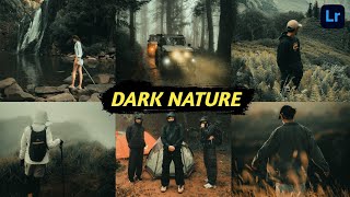 FREE PRESET LIGHTROOM  DARK NATURE  darknature freepreset tutoriallightroom [upl. by Ahseek]