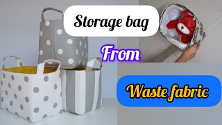 fabric storage bageasy storage bagwaste fabric bag [upl. by Engle]