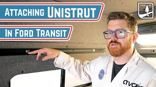 UNISTRUT DIY  How to Attach Unistrut to FORD TRANSIT [upl. by Barney]