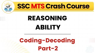 CodingDecoding Part 02  Reasoning  Day 10  SATHEE SSC [upl. by Ynattirb]