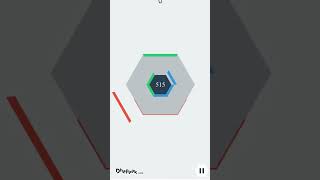 Hextris Game  Play Unlimited shorts [upl. by Whitcomb]