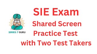 SIE Exam EK Syndicate Explicated Shared Screen Practice Test [upl. by Tseng]