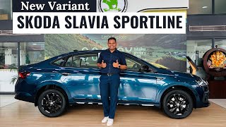 New Skoda Slavia Sportline Variant Detailed Walkaround  In English  Auto Quest [upl. by Nilerual]