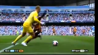 Joe Hart EPIC dribble vs Hull [upl. by Sivolc]